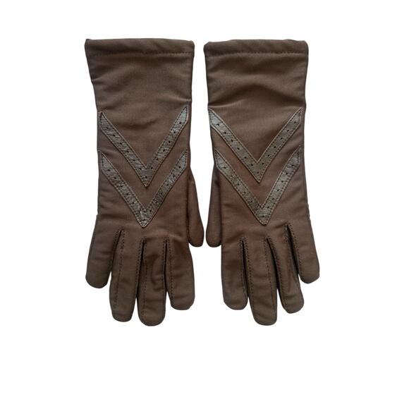 Vintage 1997 Isotoner Aris 115 Gloves Women's One Size Brown Soft Acrylic Lined - Picture 1 of 8